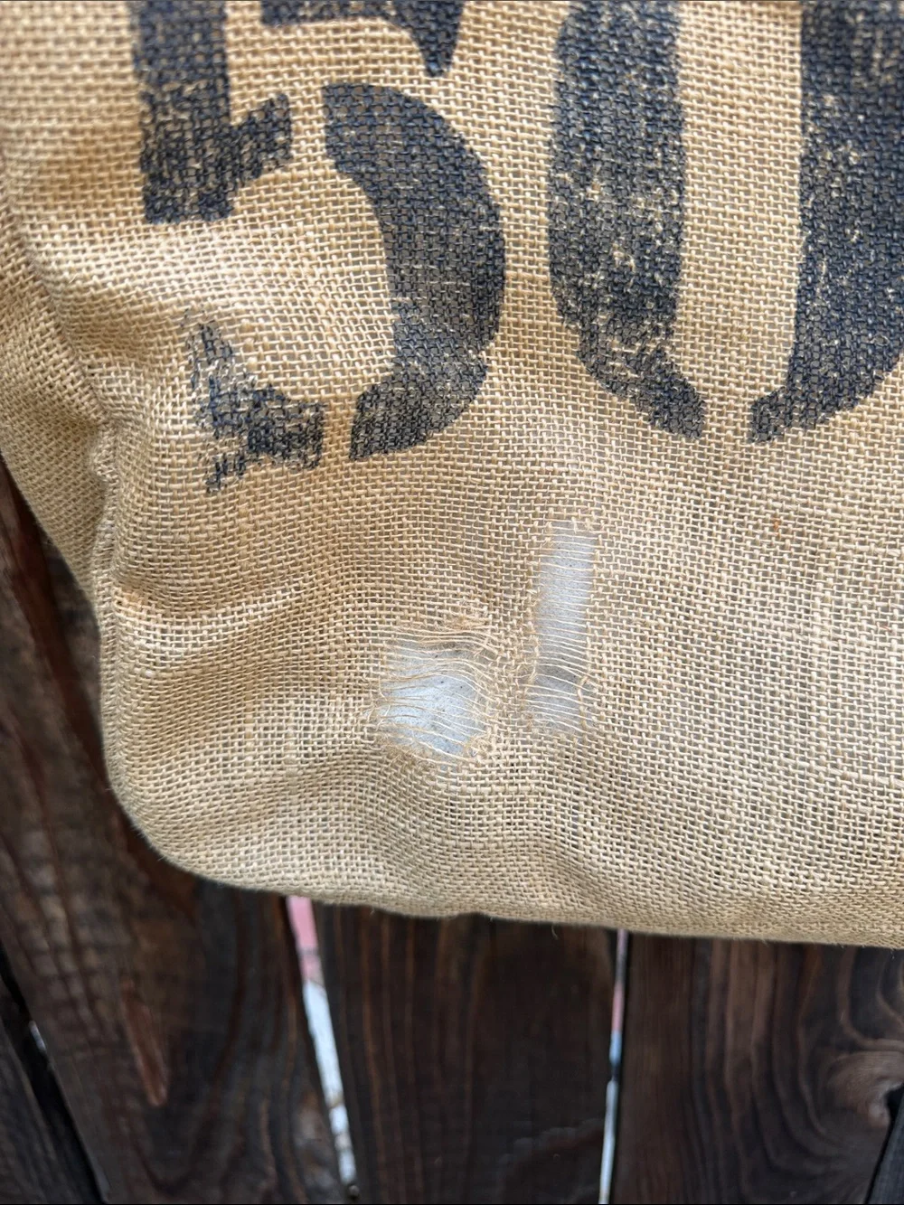 FEED Burlap Large Tote Bag with crossbody strap.❤️RARE